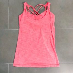 *Lululemon Tank Free to Be Wild Heather Coral Pink